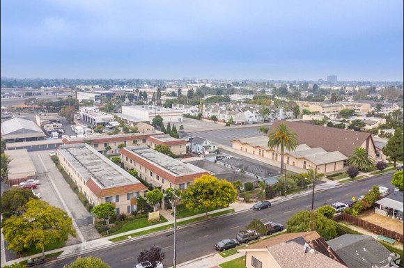 Drone View at Lido Apartments - 241 Avocado St, Costa Mesa, CA, 92627